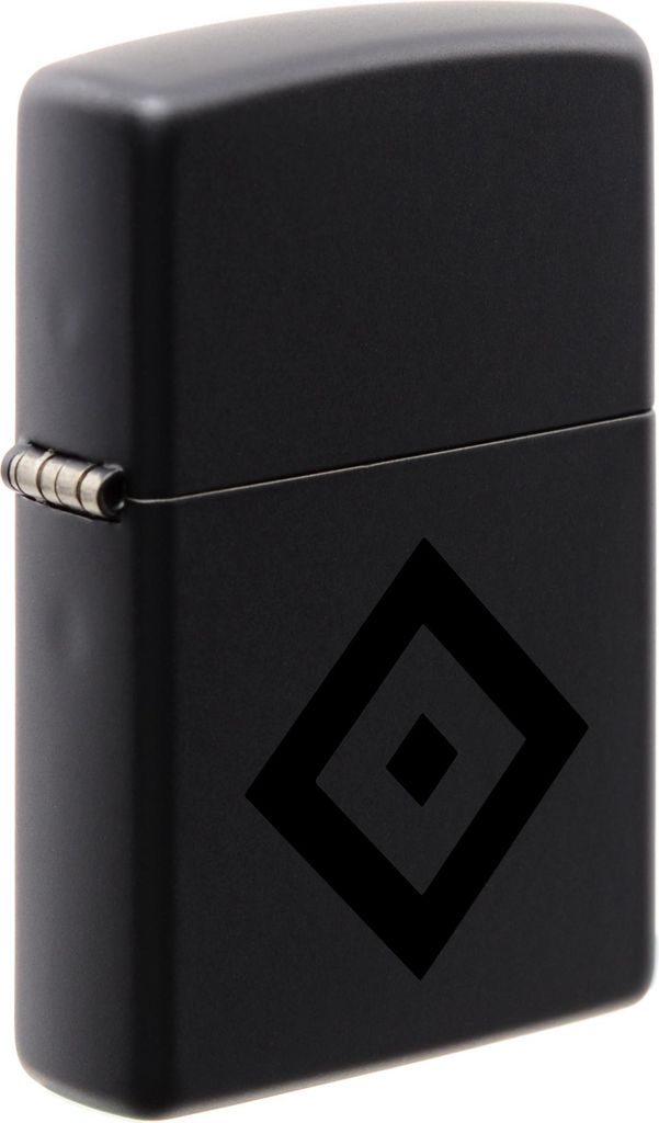Zippo zapalovac Hamburger SV cerny matny s lesklym logem Obrázek produktu 