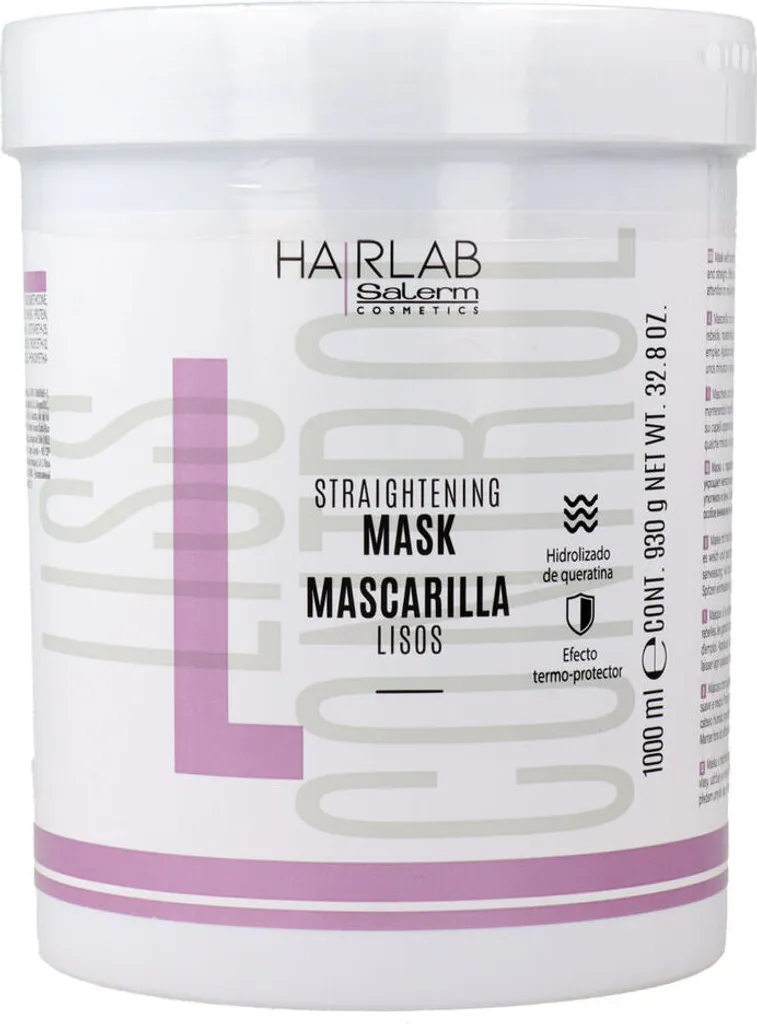 Salerm Lisci Hair Lab Maschera 1200ml | Protezione Termica Cheratina