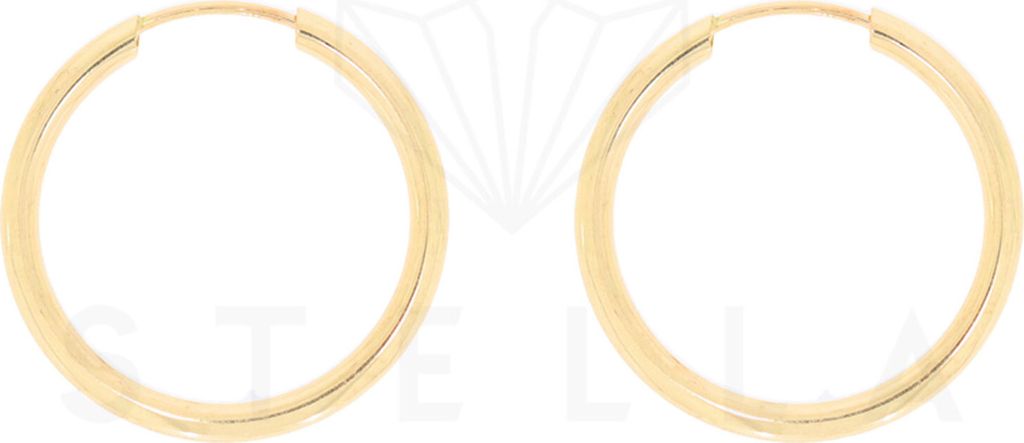 Creolen Gelbgold 585er Gold Ø60 - 585er Gold