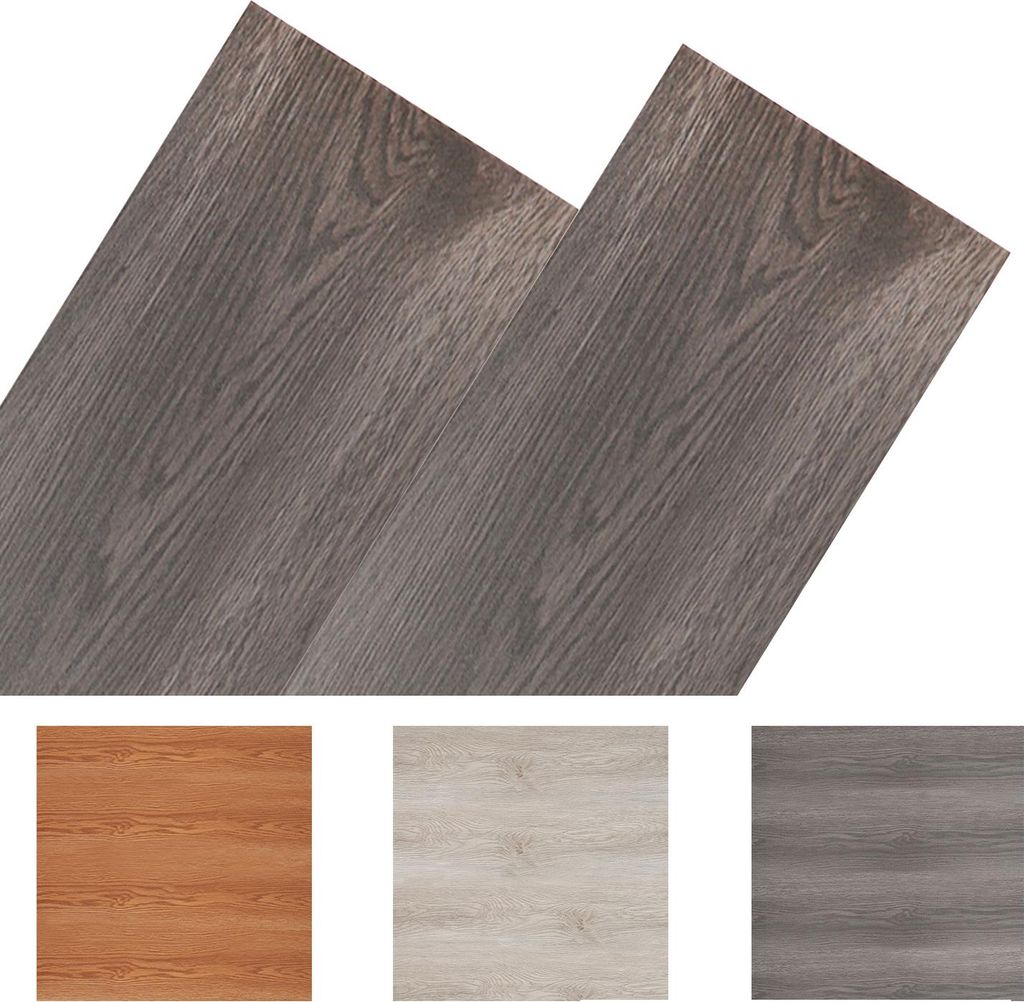 TolleTour 6m² Vinylboden Vinyl Laminat Selbstklebend Dielen Planke PVC Bodenbelag Rutschfest Wasserfest 42 Stück Vinyl-Dielen Holzmaserung Dielen...