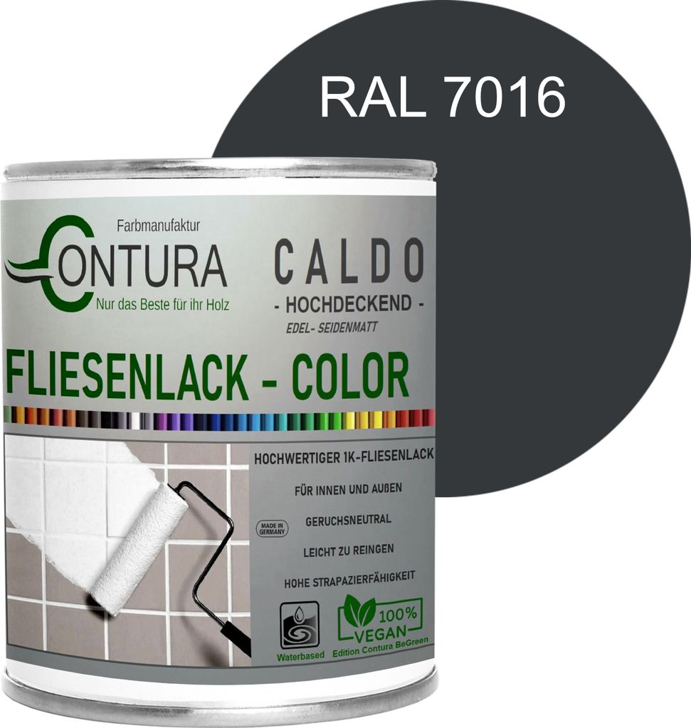 Fliesenlack 750ml. Fliesenfarbe 20 Farben Lack Fliesen Wand Produktbild 