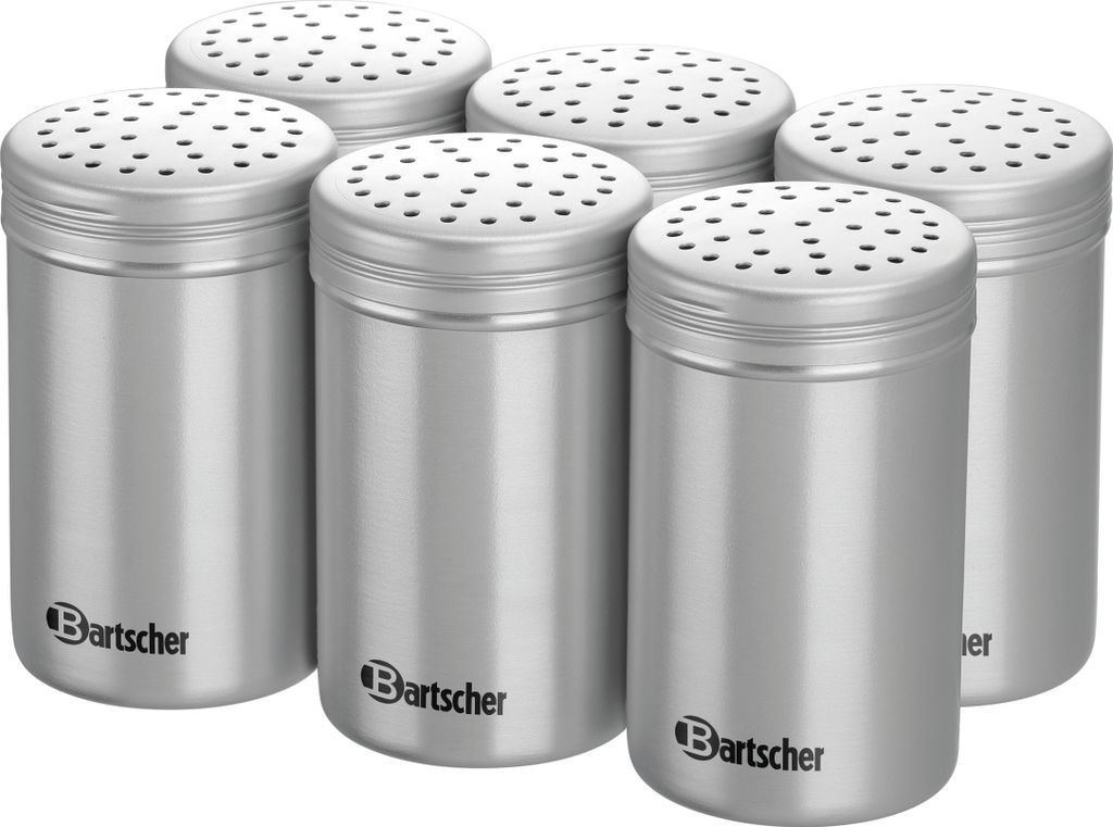 6 Bartscher Salz- und Pfefferstreuer 300 silber