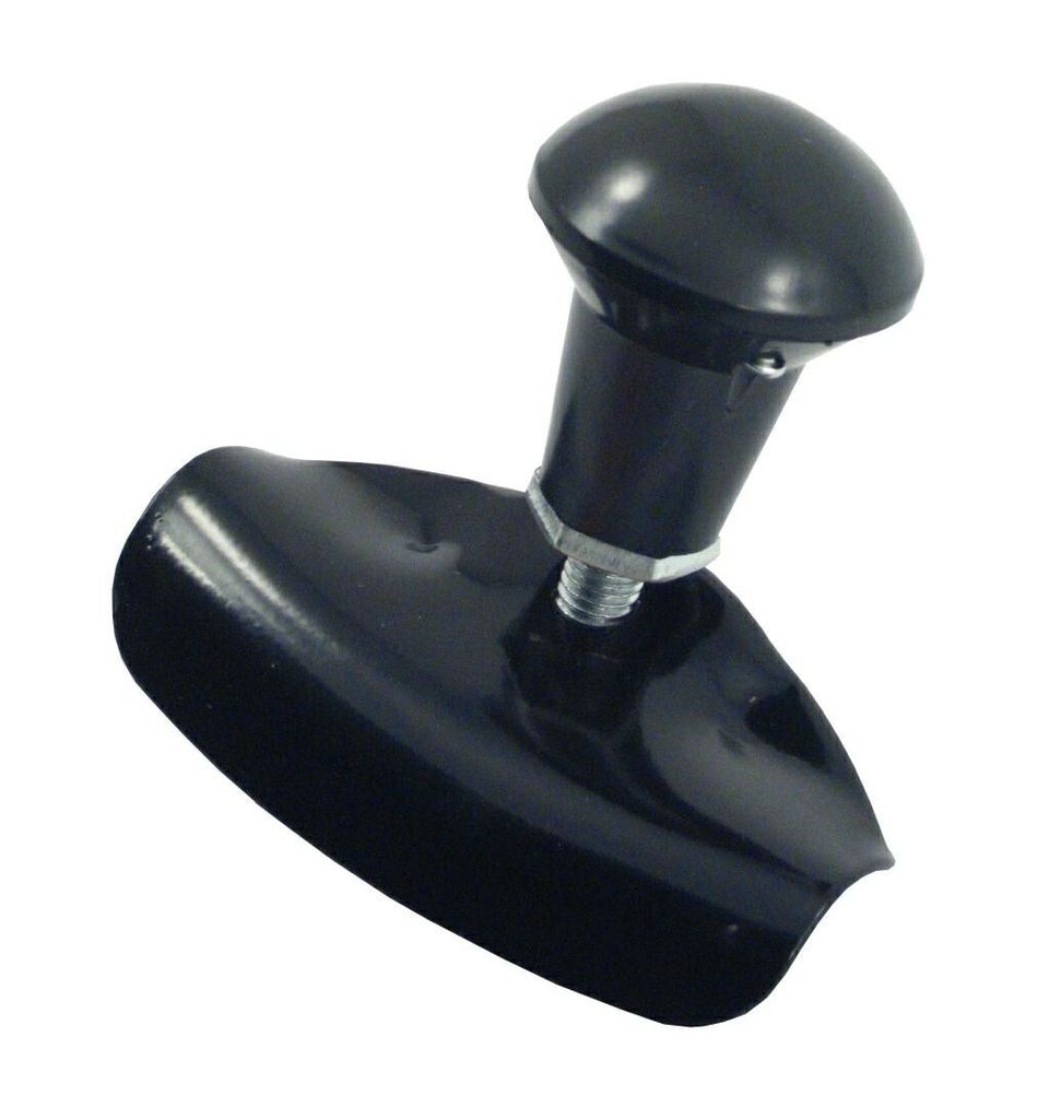 Poignée de guidon boule droite noire Image du produit 