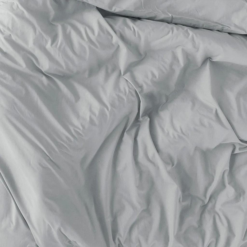 Parure de lit grise HappyFriday BASIC 220x220 cm linge de maison coton - 8