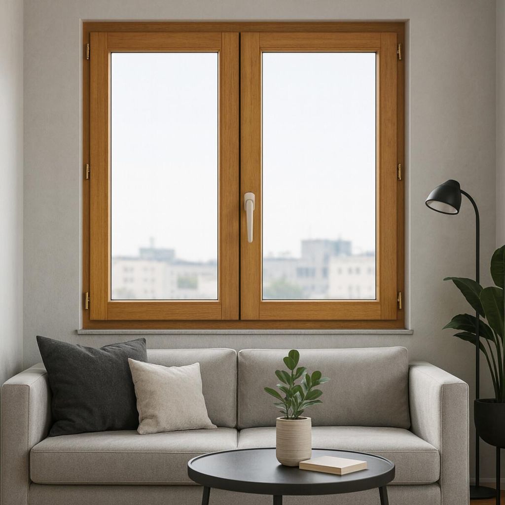Finestra in legno a 2 vetri Altezza 135 X Larghezza 80 Immagine del prodotto 