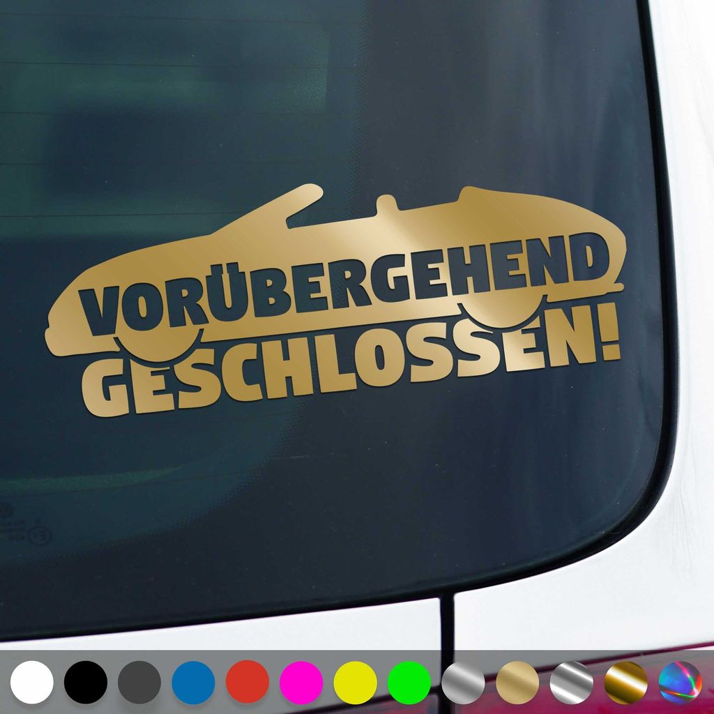 PantherPixel Vorübergehend Geschlossen Aufkleber Saison Produktbild 