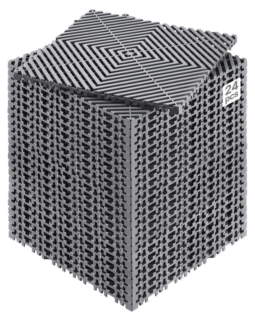 VEVOR Tapis de drainage emboîtable 31x31cm Tapis de douche, Image du produit 