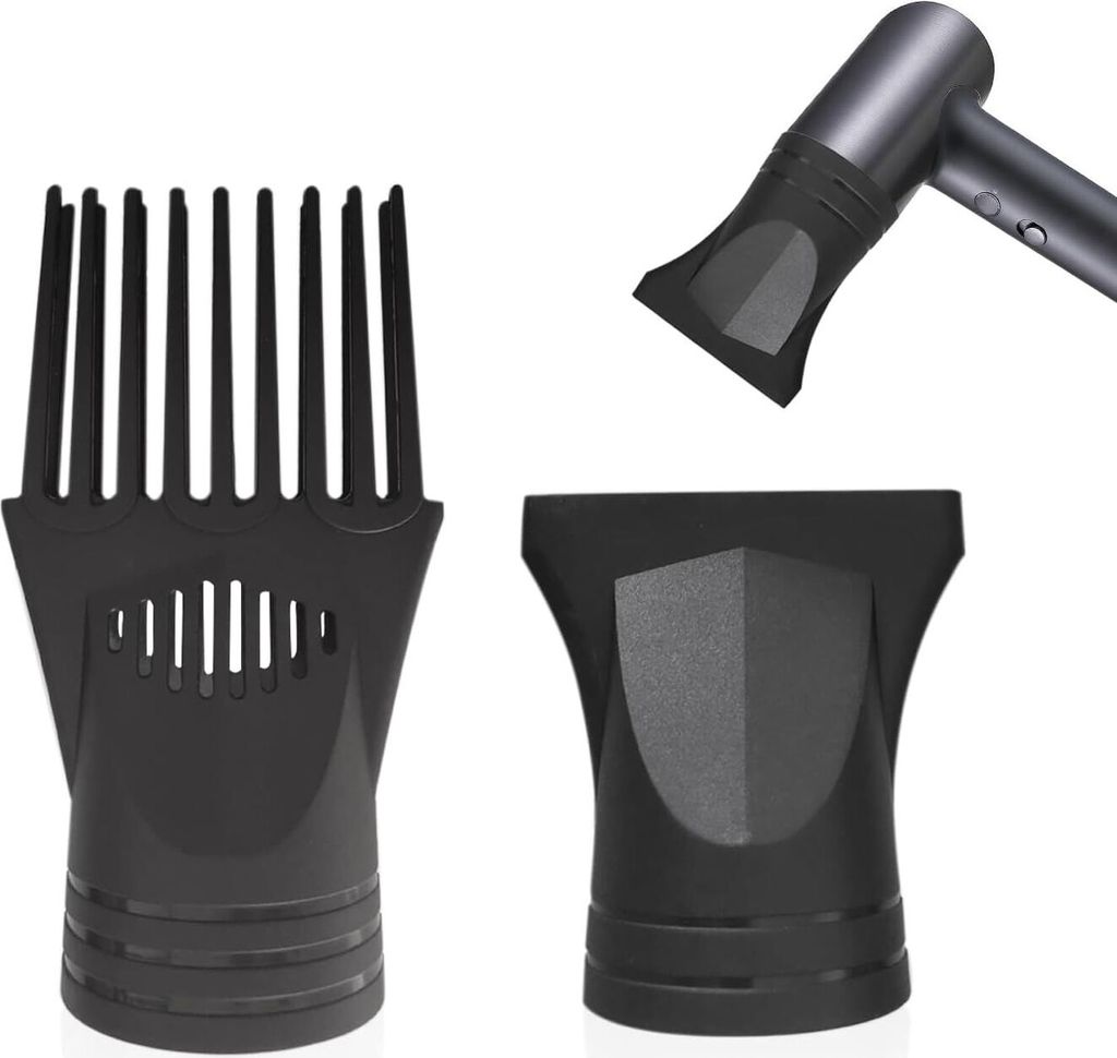 Bamboopack 2er Set Haartrockner-Düsen Kunststoff - Schmaler Konzentrator