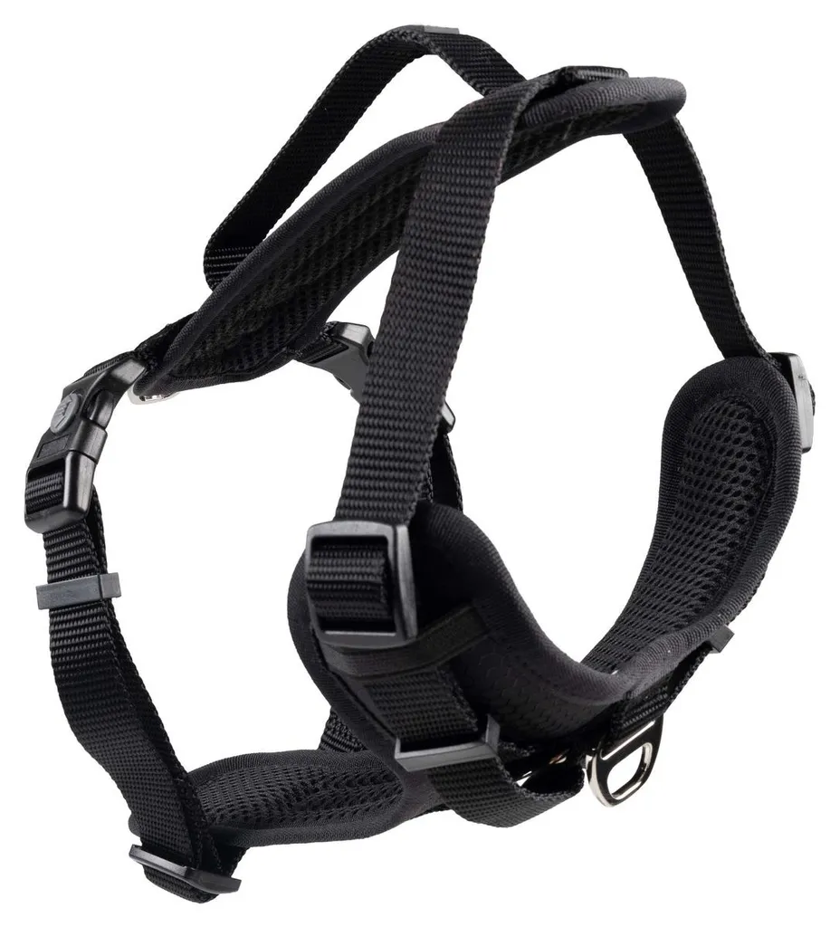 Harnais Duvo+ Y Classic noir S - Stop aux pressions sur le cou du chien