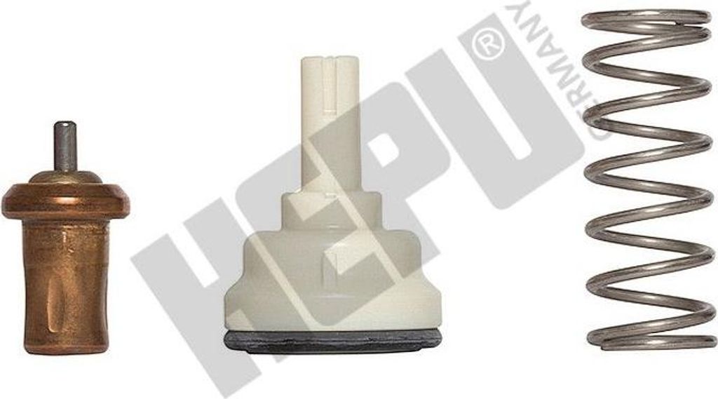 HEPU TM1166 Thermostat, Kühlmittel OE 03C121110G kompatibel mit Ibiza, Beetle, EOS, Golf Plus, Golf VI, Passat 3C, Scirocco, Tiguan, Touran