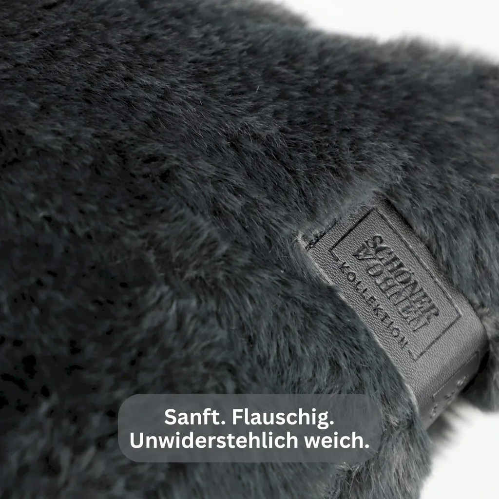 Housse de coussin anthracite 45x45 cm - Collection SCHÖNER WOHNEN ELEGANCE