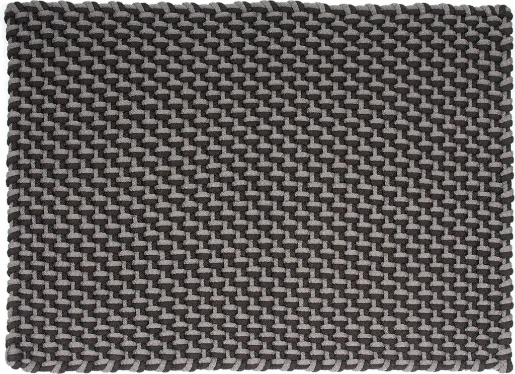 Tapis POOL 52x72 Gris Noir Antidérapant - Résistant Humidité et UV In Out