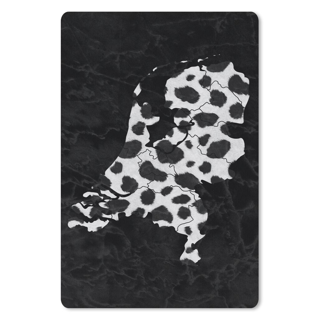 MuchoWow Mauspad Mousepad Karte - Niederlande - Pantherdruck 18x27 cm - Mousepads - Maus Mat - Pad - Mausunterlage