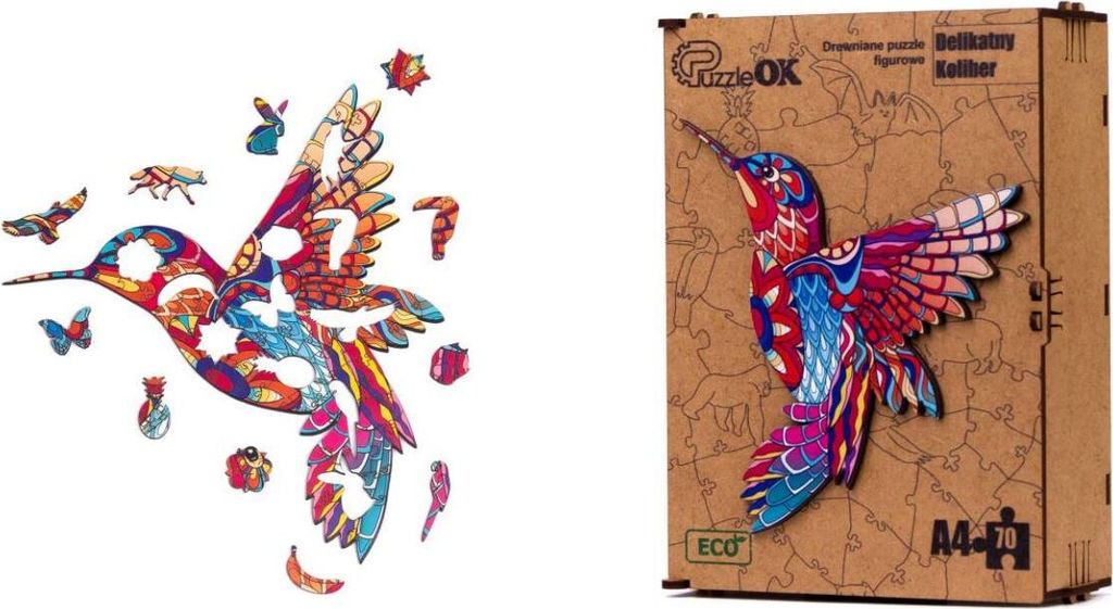 Holzpuzzle ECO Zarter Kolibrík A4 PuzA4-00703 Obrázok produktu 