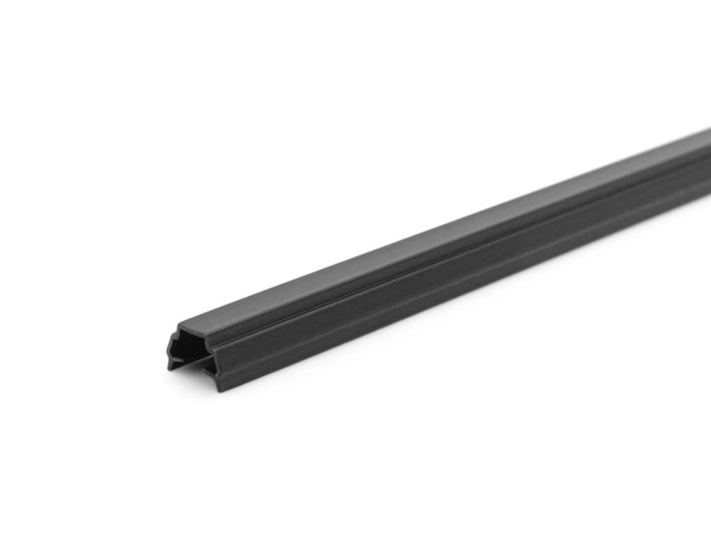 Abdeck- & Einfassprofil schwarz I-Typ Nut 5, Länge 0.5 Meter