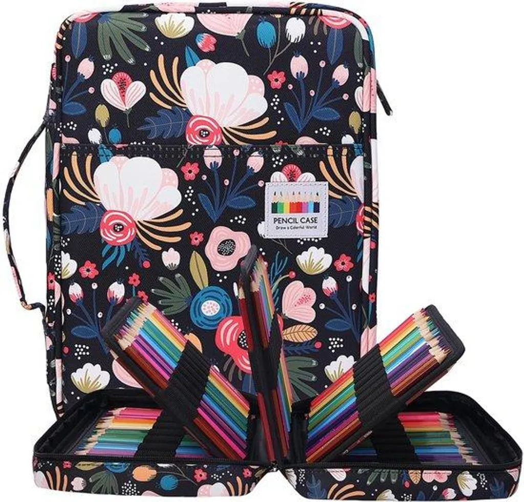 Trousse de coloriage étanche avec 220 emplacements pour feutres