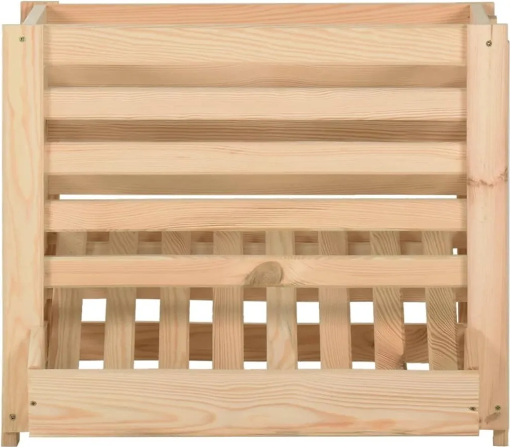 Caisse à pommes de terre aérée en pin massif 60cm structure robuste - 2