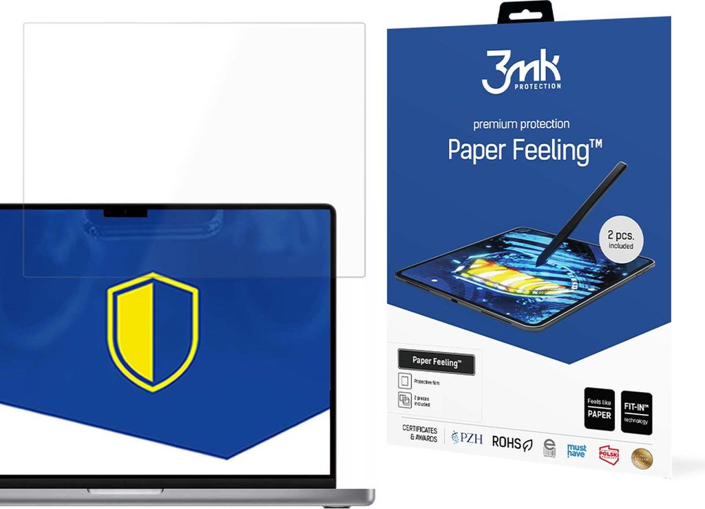 3mk Display Schutzfolie Paper Feeling für Apple MacBook Pro 16 M1/M2 transparent