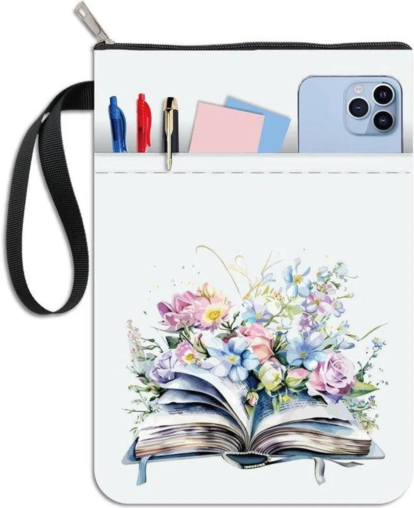 Étui de transport rigide pour Bible et grand carnet avec fermeture zip