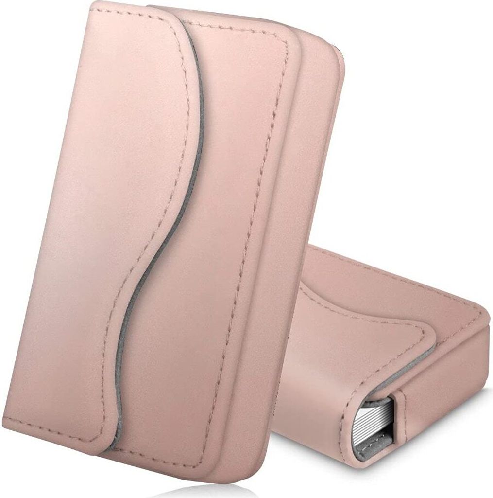 YJWANDL Visitenkartenetui Aluminium - Weiß Mit Traumfänger Design, Federdruck