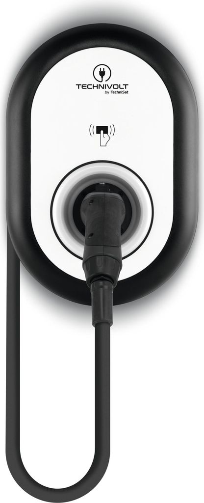 TECHNIVOLT 101 | 11kW Wallbox für E-Autos, Typ 2 Ladesteckdose , inklusive 5m Ladekabel