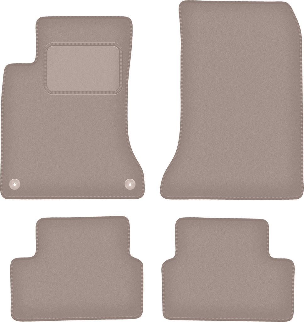 Velours-Autoteppiche für: Mercedes W246 B-Klasse (2011-2018) Beige