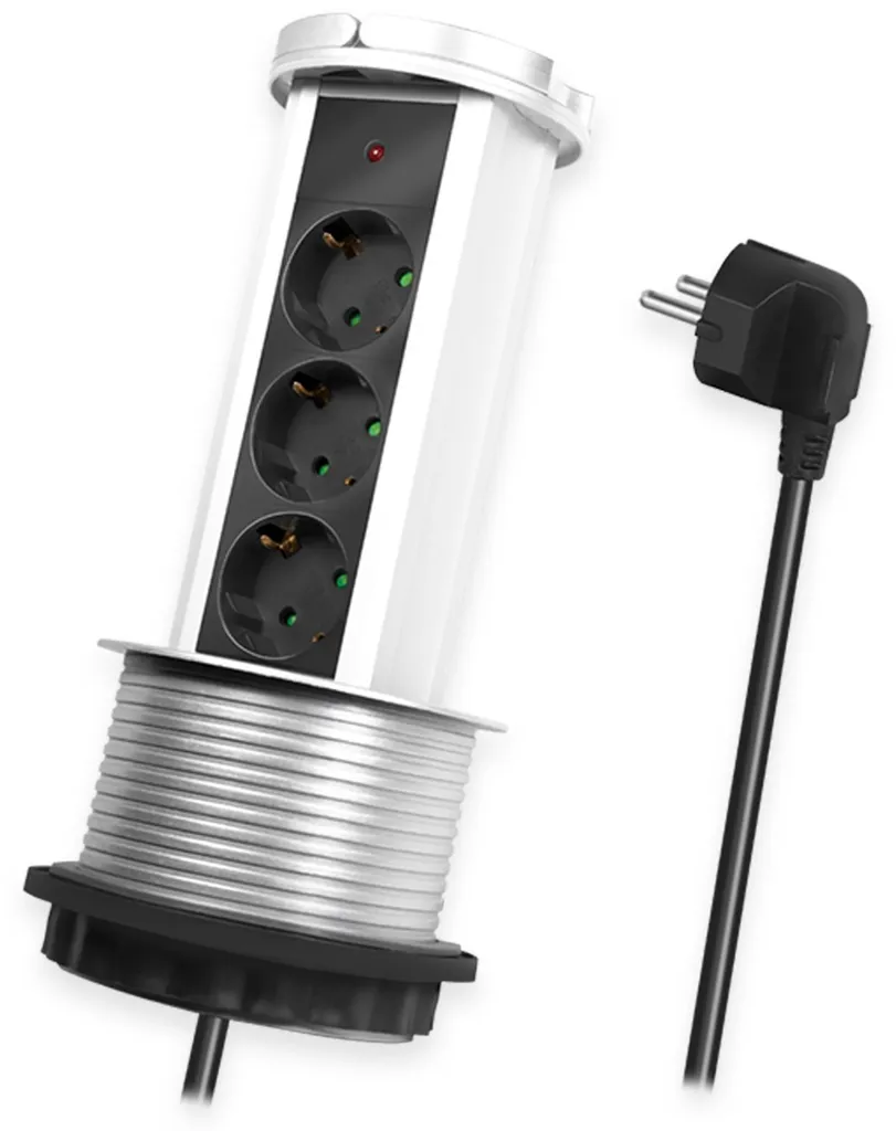 Colonne de prises pour bureau 3 emplacements LogiLink LPS235A