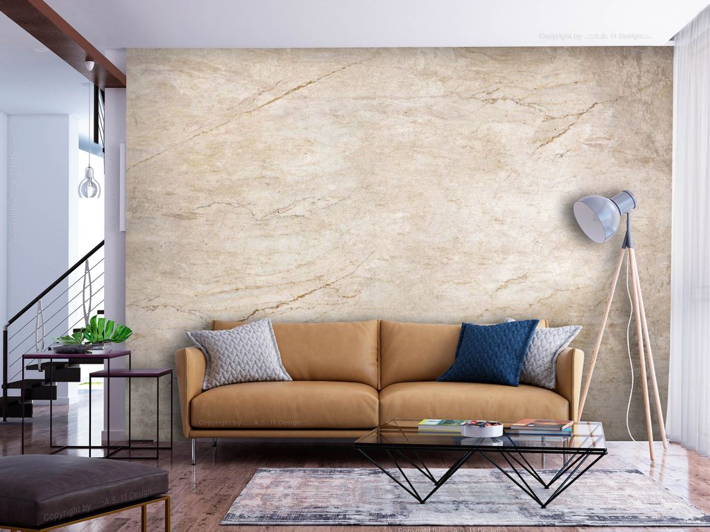 Vlies Fototapete Betonoptik 400x280 cm Tapeten Wandtapete XXL Abstrakt Steinwand beige f-A-10042-a-a