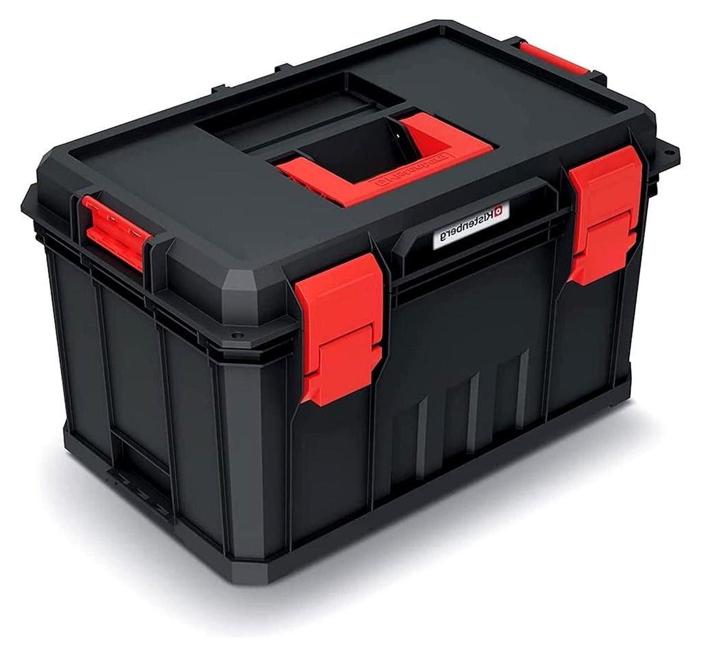 Werkzeugkiste mit 2 Trennwänden, Tragfähigkeit 50 kg, Kunststoff, Modular Solution 530 x 355 x 310 mm