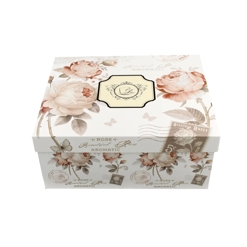 Tazze da Tè DUO in Porcellana 270ml - Set Regalo Floreale per la Casa - 10