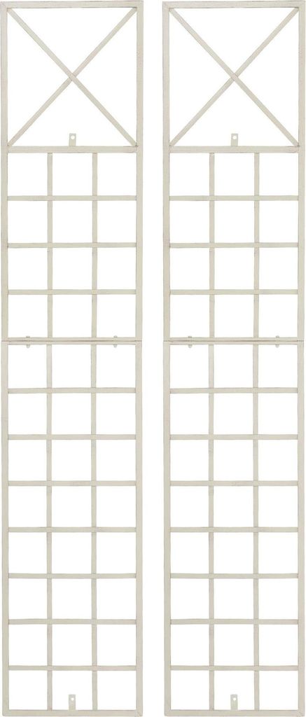 2-teiliges Klettergerüst-Set – Gartenschema – handgefertigte & stabile Ausführung | Farbe: Antiquitäten