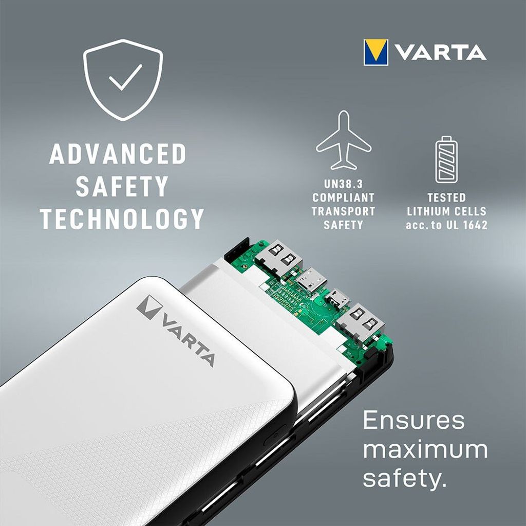 Varta Power Bank Energy 15000 15.000mAh, 2xUSB A, 1xUSB C Produktbild 14