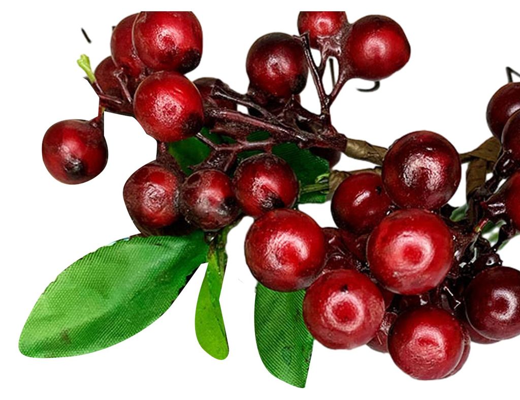 Künstliche Blume, hochwertige Textur, pflegeleicht, lila-blaue Beerenzweig, natürlich aussehende künstliche Beeren