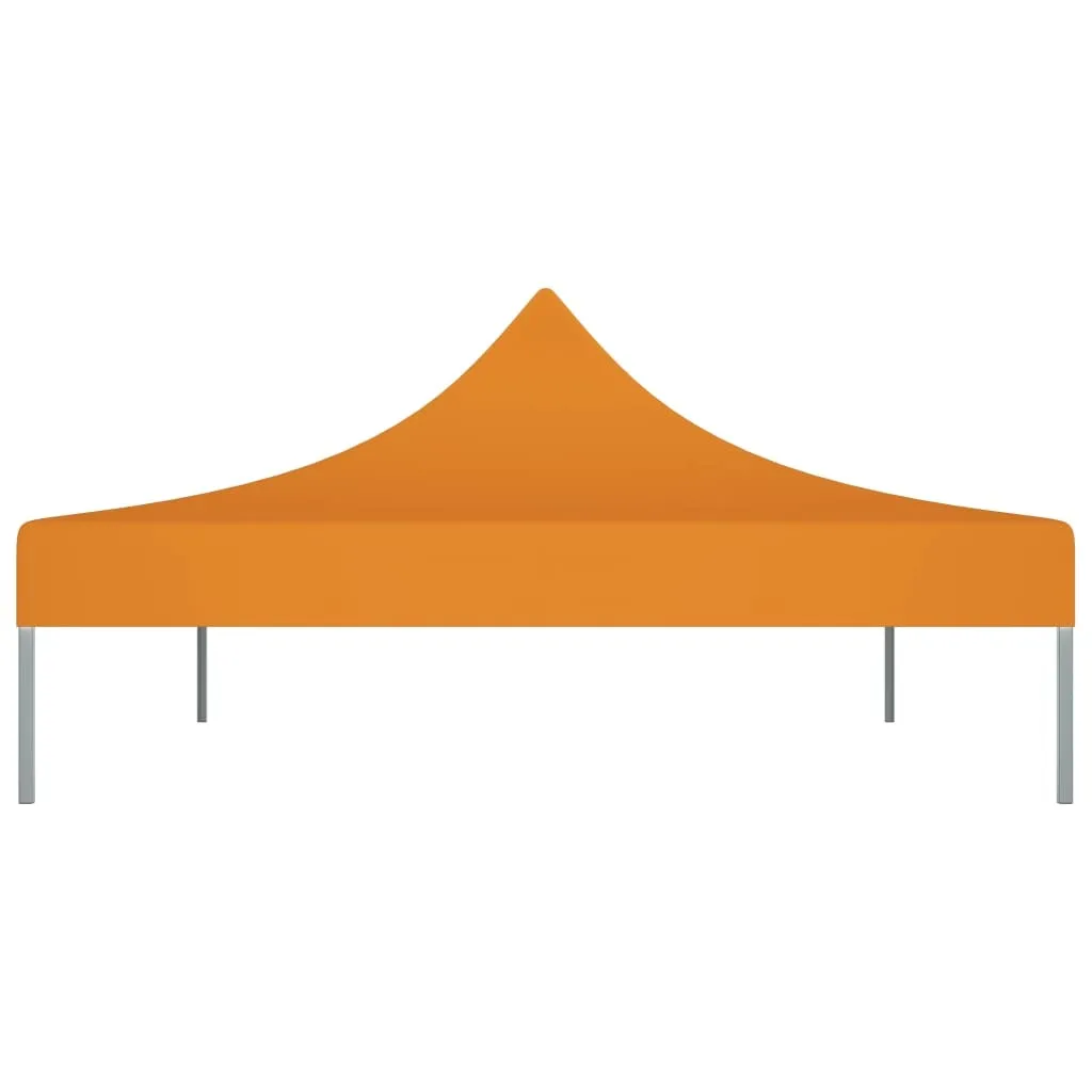 Bâche de toit pour tonnelle 4x3m Orange en toile polyester 270g/m²