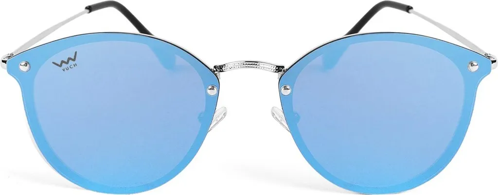 Lunettes de soleil pilote femme Vuch Lesley monture fine et verres bleus