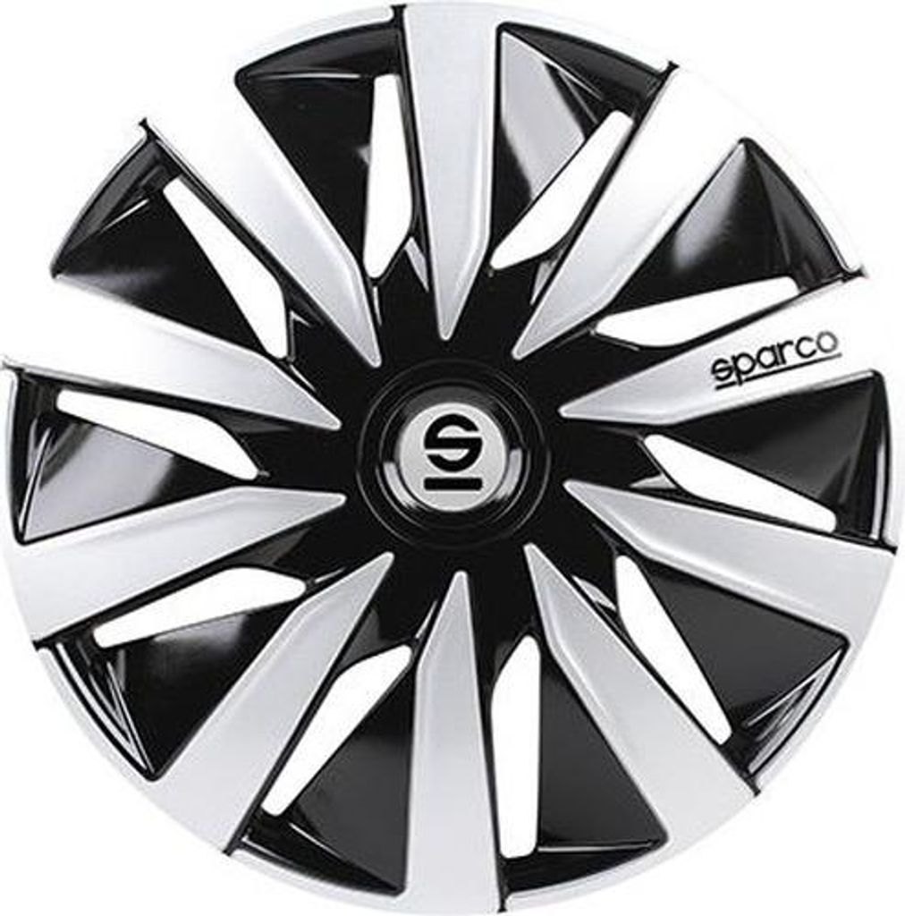 Sparco 4er-Set 14" Zoll Radkappen Lazio SPC1491BKSV schwarz Produktbild 