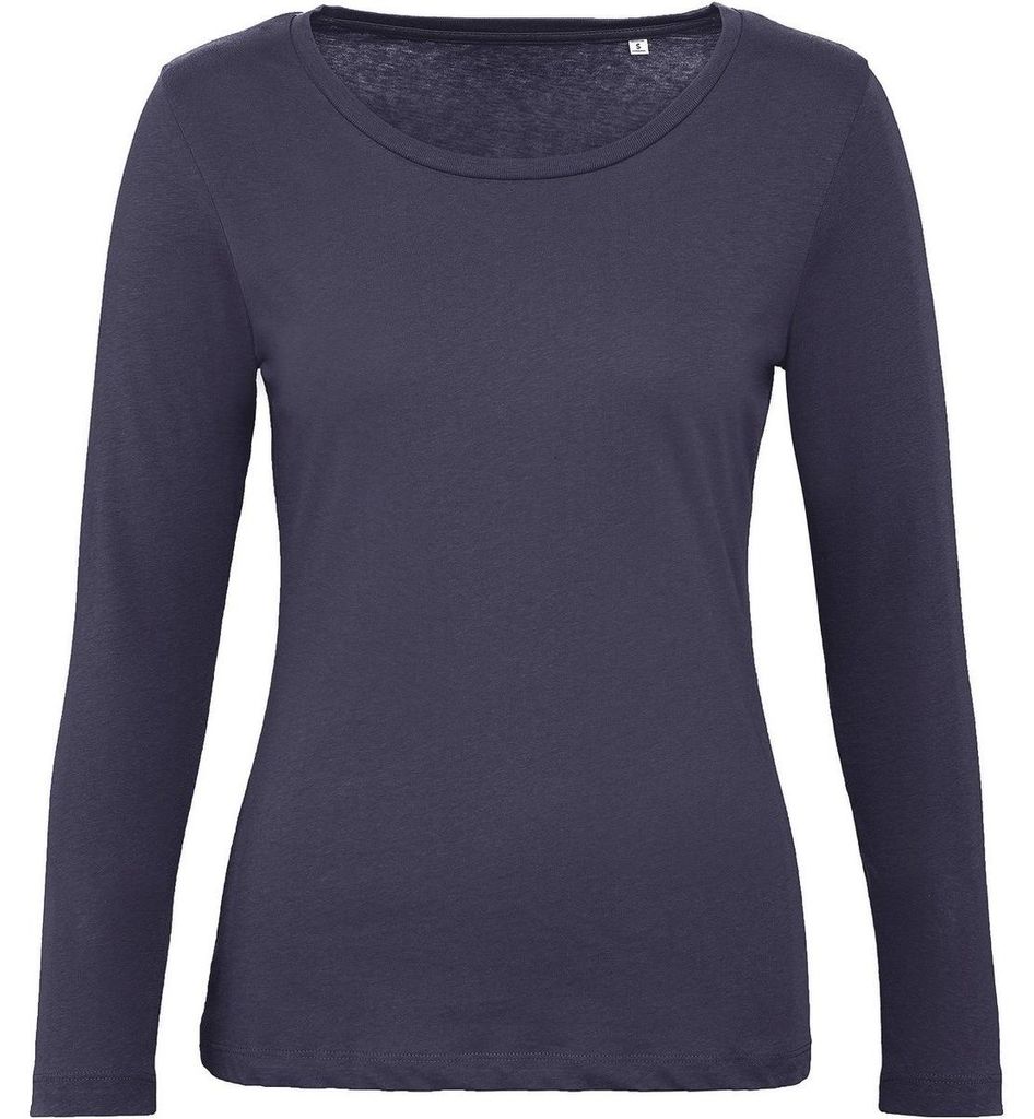 B&C - "Inspire" T-Shirt für Damen Langärmlig FK2469 (M) (Marineblau)
