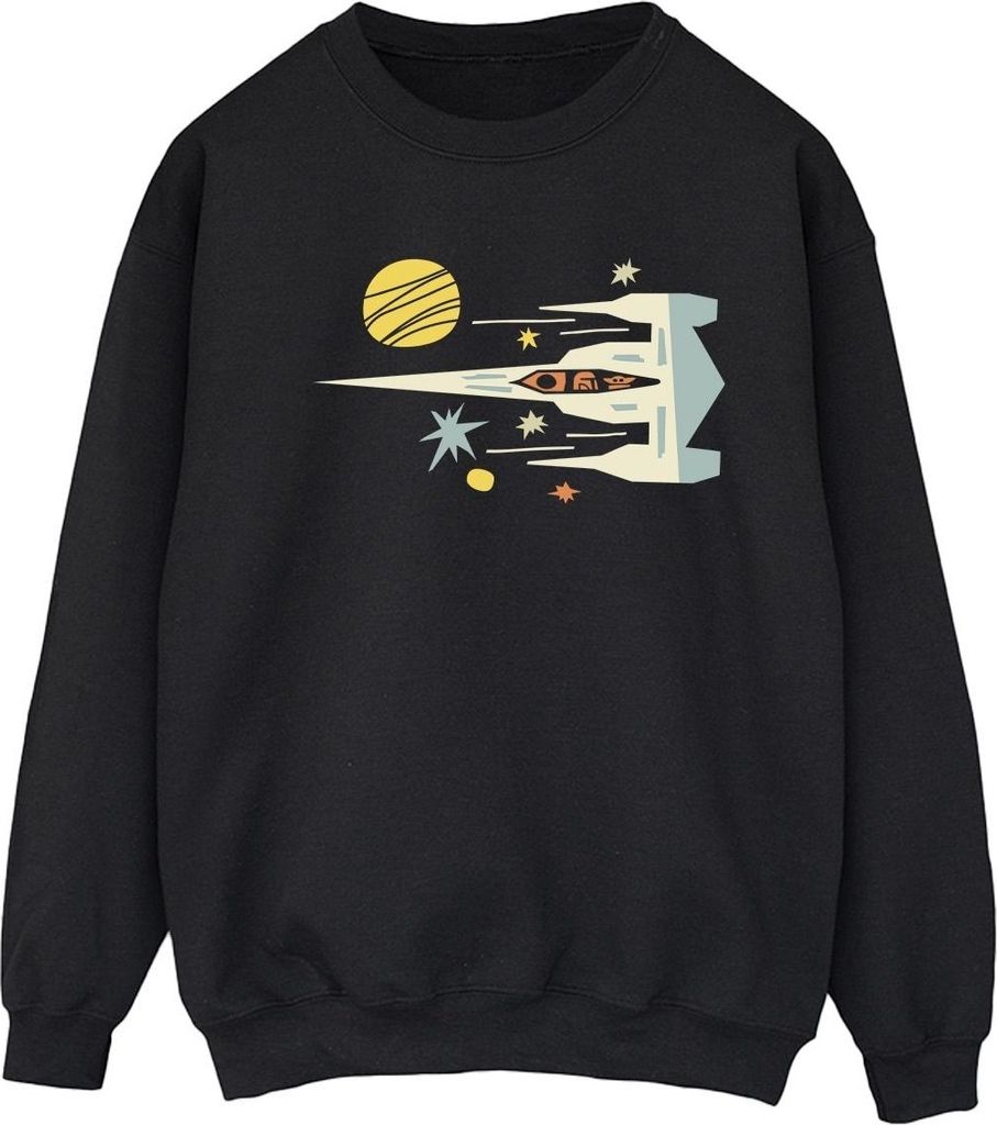 Star Wars - "The Mandalorian" Sweatshirt für Damen BI39763 (S) (Schwarz)