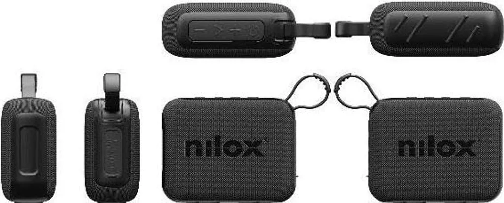 Speaker Bluetooth Nilox Movesound Nero - Audio 5W Compatto e Robusto - 3