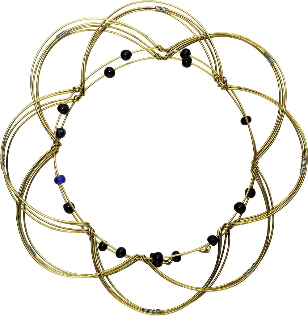 4D Mandala dekoratives Drahtgeflecht gold schwarz Produktbild 