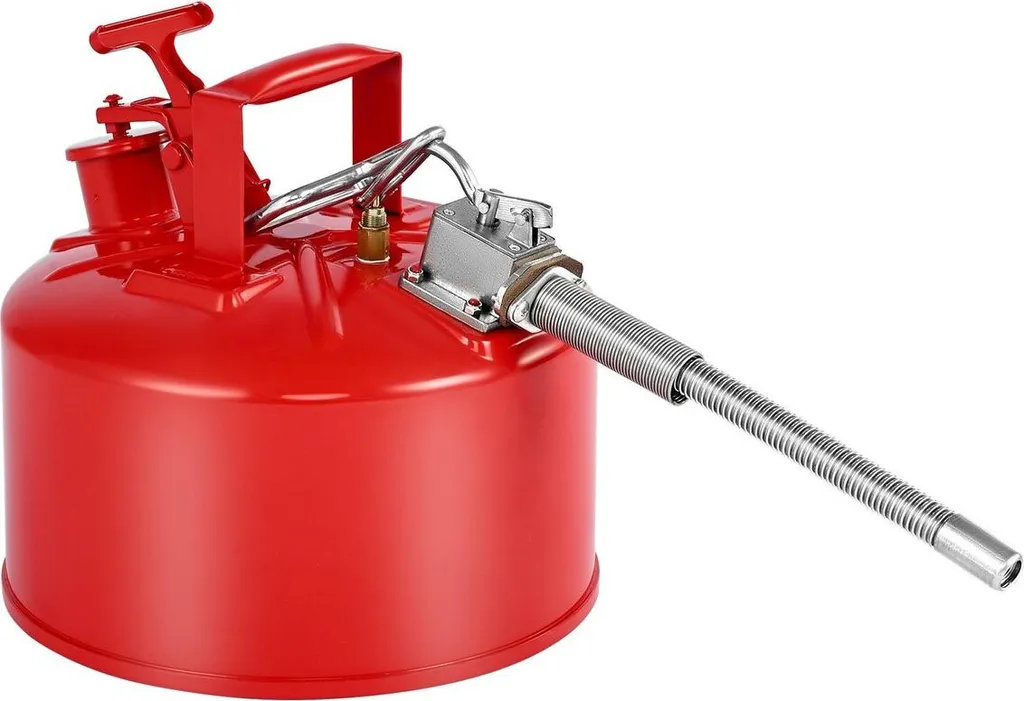 Bidon essence anti-fuite 9,5L avec bec flexible pour transfert sécurisé