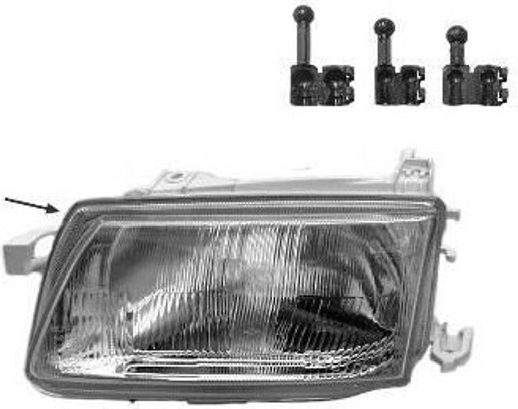 VAN WEZEL Scheinwerfer Rechts für OPEL Astra F CC (T92) 3735942