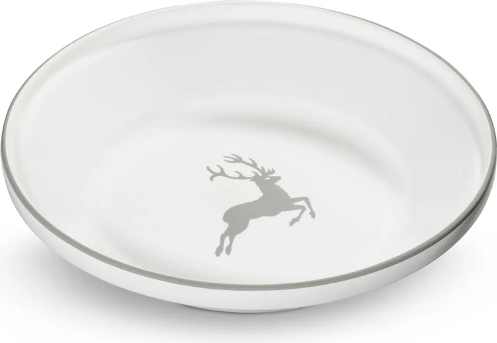Bol à Râper en Céramique Gmundner Keramik Motif Cerf Gris de 28 cm