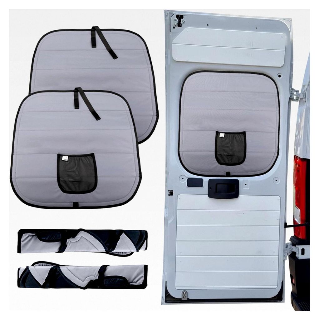 Isolierte Verdunkelungsabdeckungen für FIAT Ducato (2014-aktuell), Citroen Jumper und Peugeot Boxer (Hecktür 2014-aktuell)