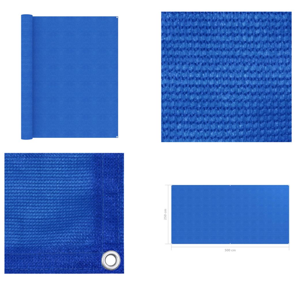 vidaXL Zeltteppich 250x500 cm Blau - Zeltteppich - Zeltteppiche - Campingteppich - Campingteppiche