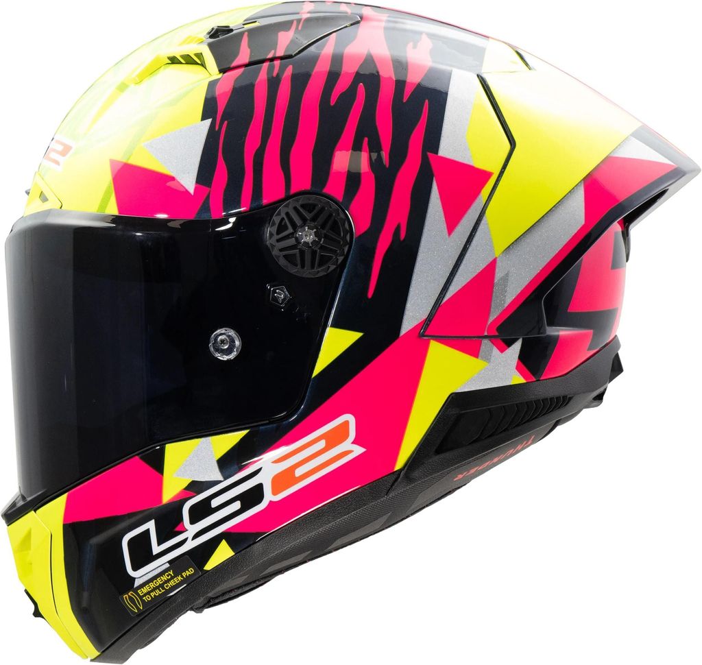 LS2 Integralhelm FF805 Thunder Carbon GP Aero XL Gelb / Rot Produktbild 