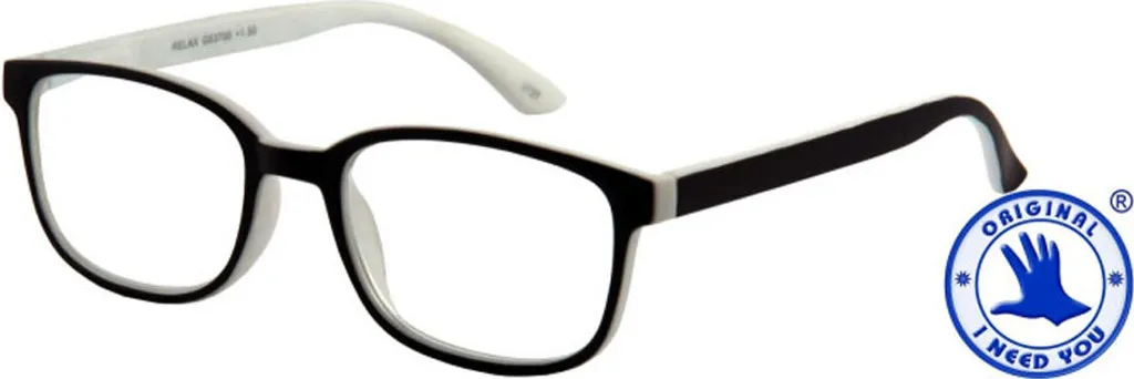 Occhiali Relax +3.0 dpt per Schermi e Lettura | Design Bianco Nero