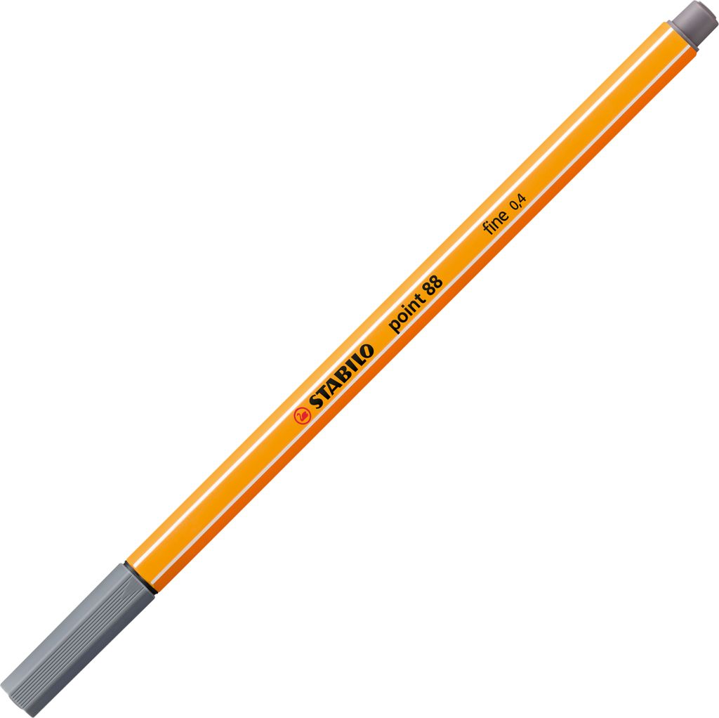 Fineliner - STABILO point 88 - Einzelstift - dunkelgrau