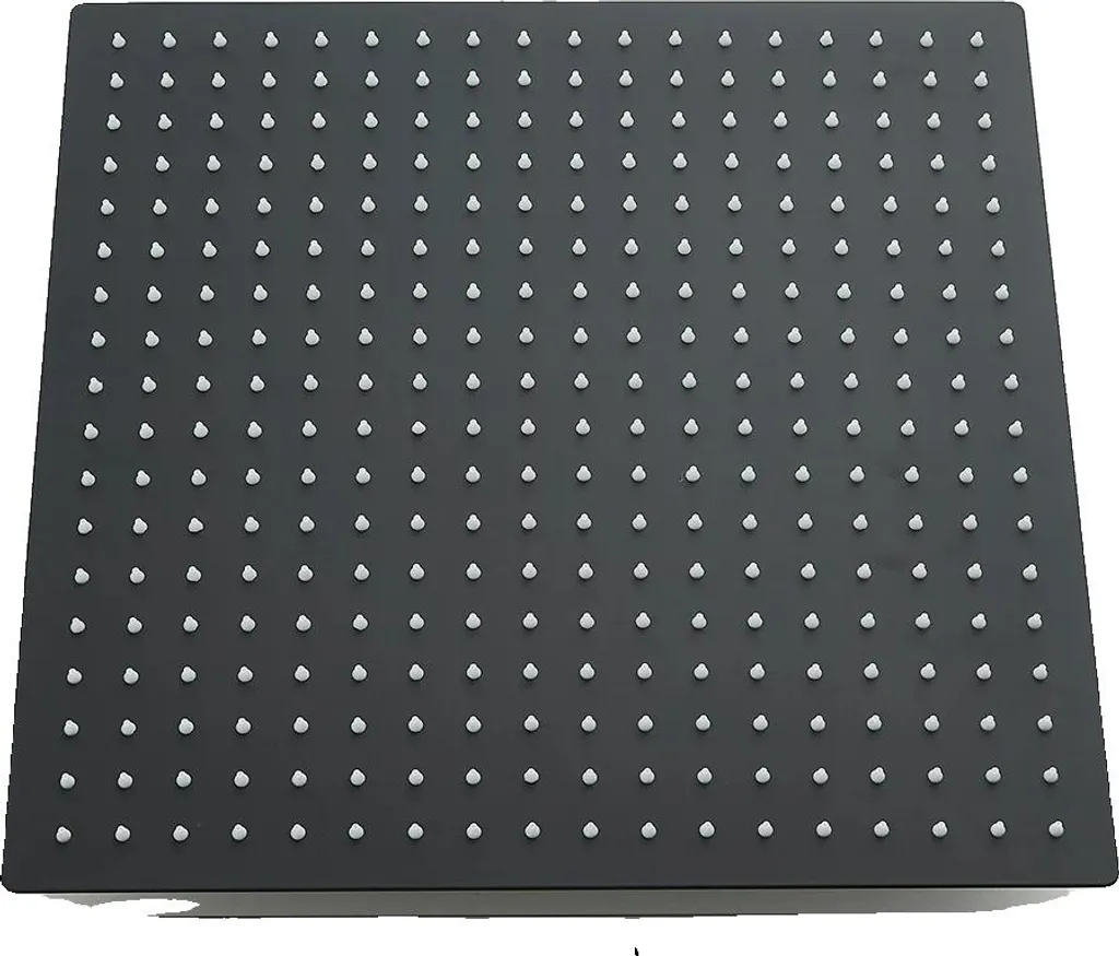 Soffione Doccia Grande 40cm Nero - Doccia a Pioggia Acciaio Inox