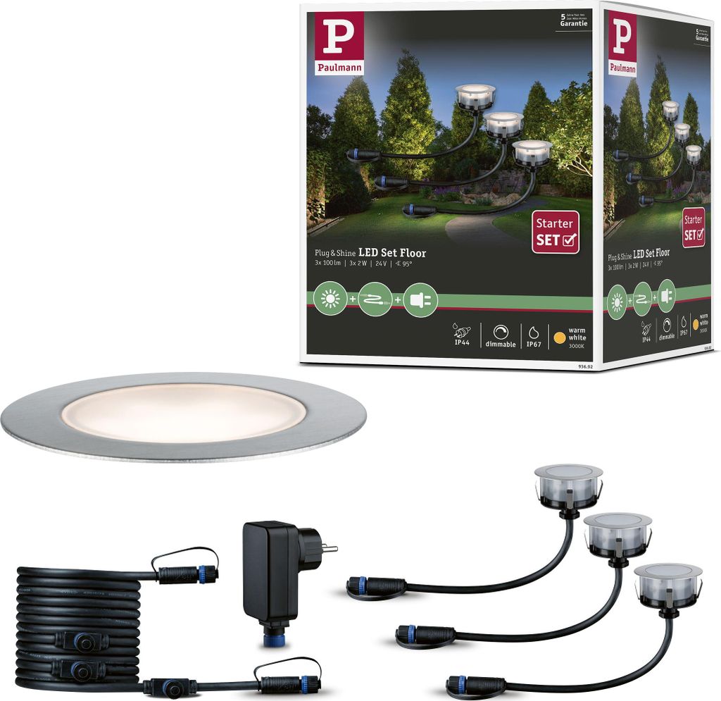 Paulmann Plug & Shine LED Bodeneinbauleuchte Floor Eco Immagine del prodotto 